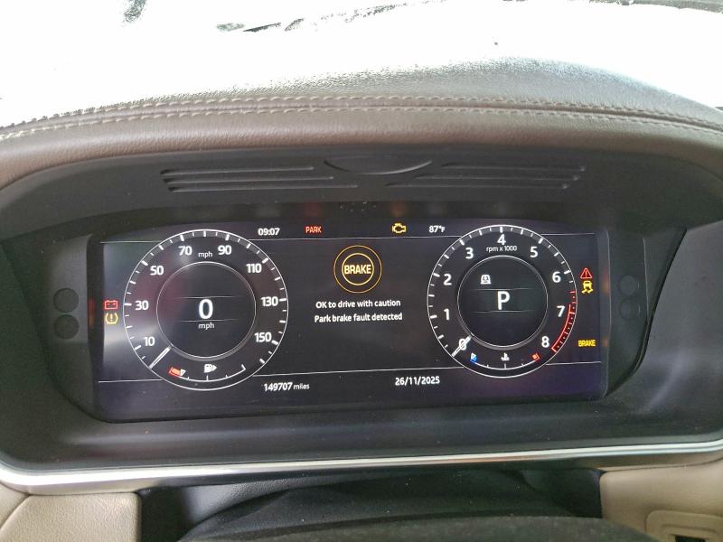 SALWR2RU7KA861540 - 2019 LAND ROVER RANGE ROVE HSE GRAY photo 9