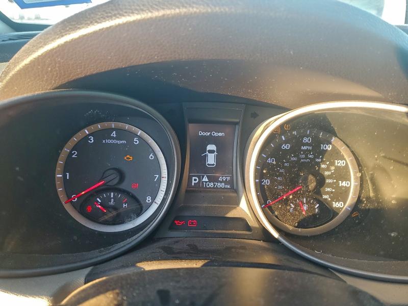 5XYZU3LB4GG344039 - 2016 HYUNDAI SANTA FE S Сұр фото 9