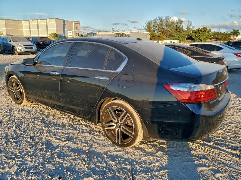 1HGCR3F86EA024811 - 2014 HONDA ACCORD EXL BLACK photo 2