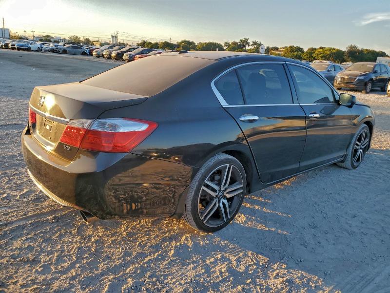 1HGCR3F86EA024811 - 2014 HONDA ACCORD EXL BLACK photo 3