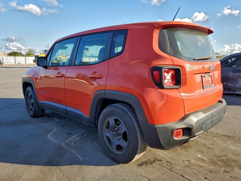 ZACCJAAB6HPF88556 - 2017 JEEP RENEGADE SPORT ORANGE photo 2