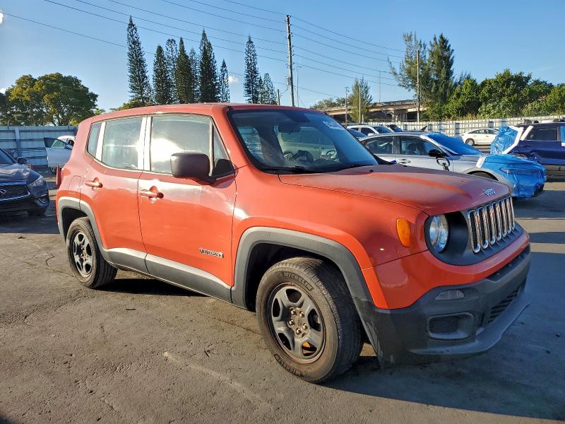 ZACCJAAB6HPF88556 - 2017 JEEP RENEGADE SPORT ORANGE photo 4