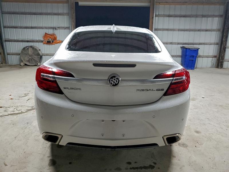 2G4GU5GX1G9184878 - 2016 BUICK REGAL GS WHITE photo 6
