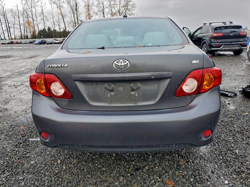 1NXBU4EE1AZ299612 - 2010 TOYOTA COROLLA BASE Gris foto 6