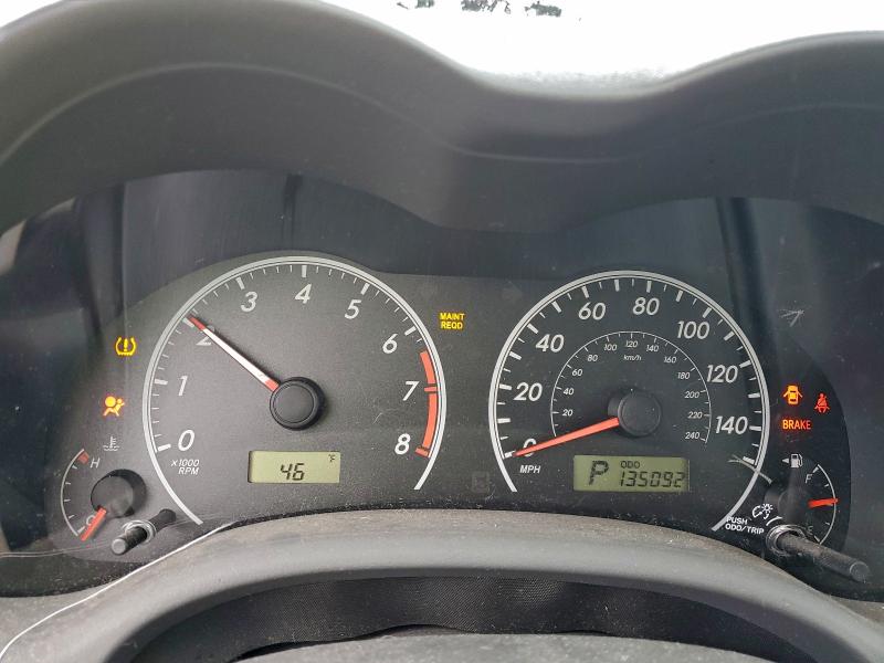 1NXBU4EE1AZ299612 - 2010 TOYOTA COROLLA BASE Gris foto 9