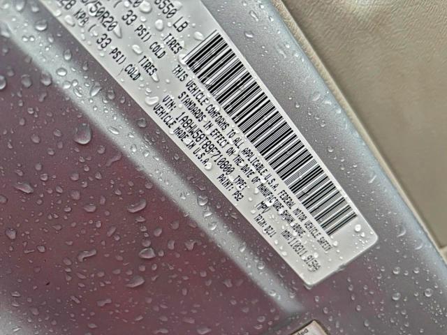 1A8HW58T89F710800 - 2009 CHRYSLER ASPEN LIMITED Күміс фото 10