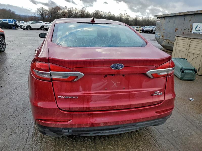 3FA6P0LU3KR100543 - 2019 FORD FUSION SE 红色 照片 6