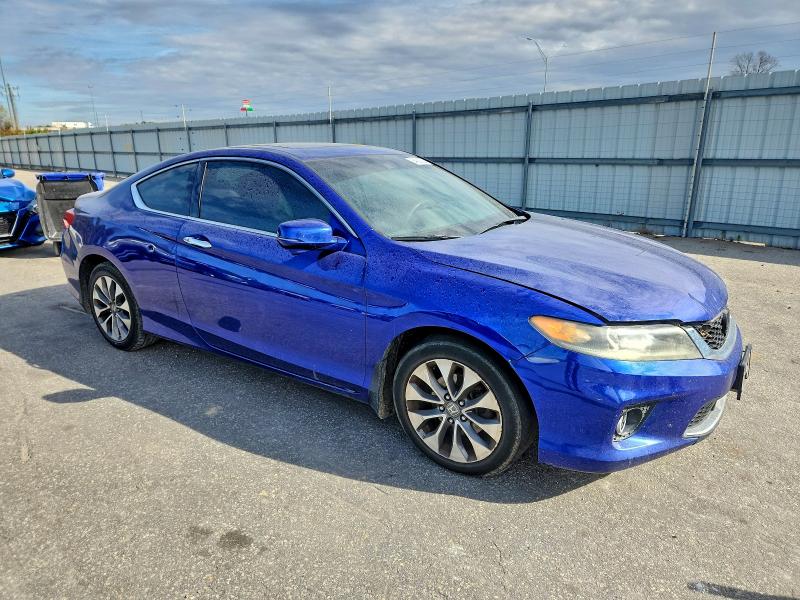 1HGCT1B80DA009554 - 2013 HONDA ACCORD EXL BLUE photo 4