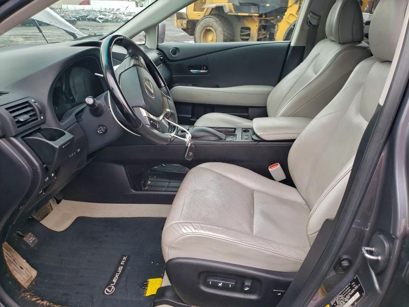 2T2BK1BA4FC279753 - 2015 LEXUS RX 350 BASE GRAY photo 7