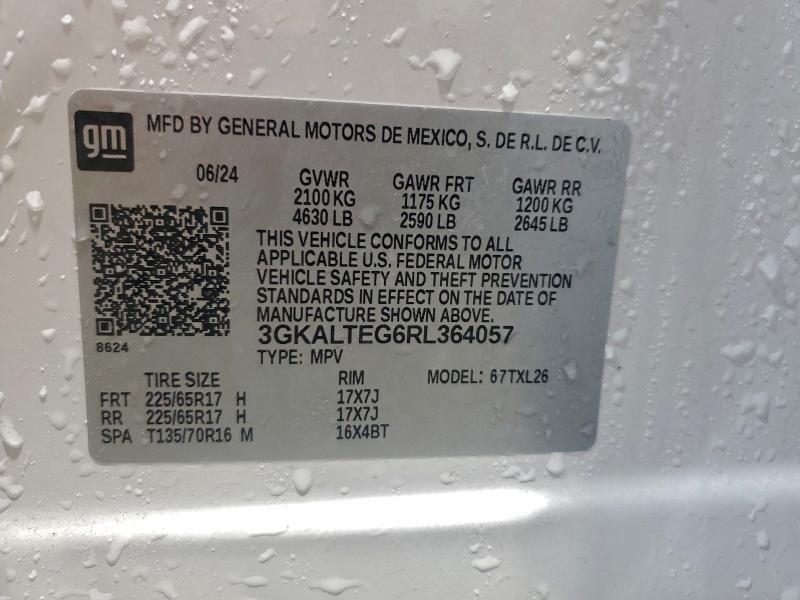 3GKALTEG6RL364057 - 2024 GMC TERRAIN SLE 白色 照片 13