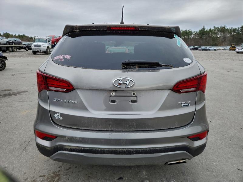 5NMZTDLB0JH069923 - 2018 HYUNDAI SANTA FE S GRAY photo 6