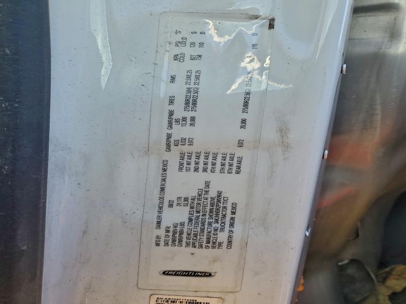 3AKJHHDR2PSNV9642 - 2023 FREIGHTLINER CASCADIA 1 白色 照片 10