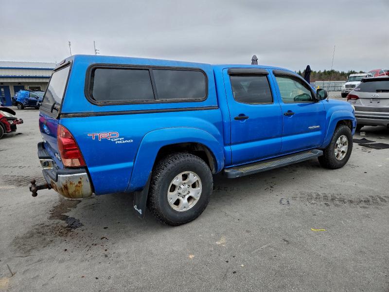 5TELU42N15Z027247 - 2005 TOYOTA TACOMA DOUBLE CAB BLUE photo 3