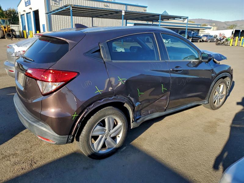3CZRU5H76KM711917 - 2019 HONDA HR-V EXL PURPLE photo 3