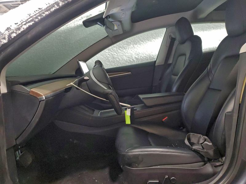 5YJ3E1EB7NF185946 - 2022 TESLA MODEL 3 رمادي صورة 7