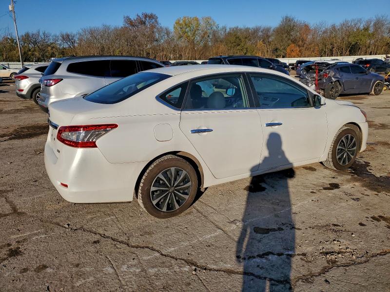 3N1AB7AP8DL692152 - 2013 NISSAN SENTRA S WHITE photo 3