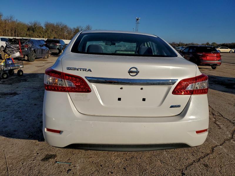 3N1AB7AP8DL692152 - 2013 NISSAN SENTRA S WHITE photo 6