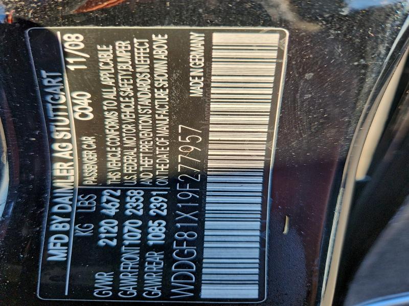 WDDGF81X19F277957 - 2009 MERCEDES-BENZ C 300 4MATIC BLACK photo 12