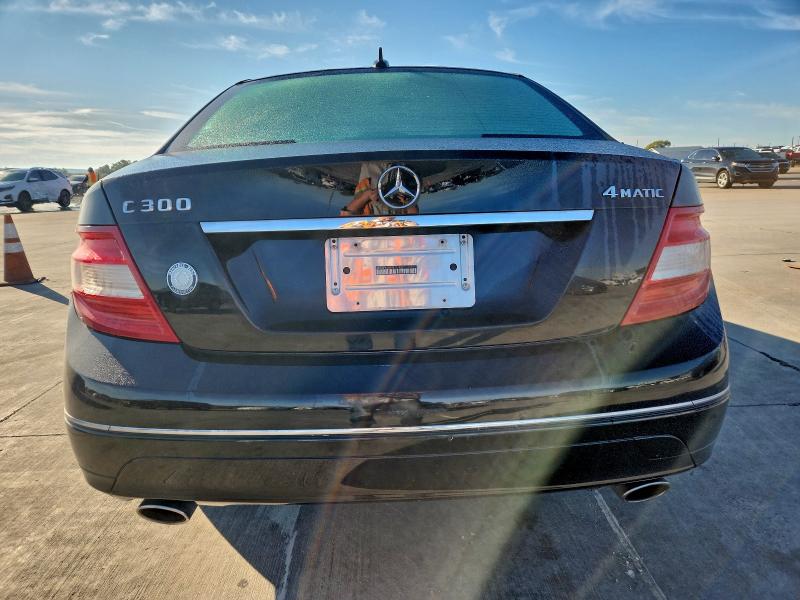 WDDGF81X19F277957 - 2009 MERCEDES-BENZ C 300 4MATIC BLACK photo 6