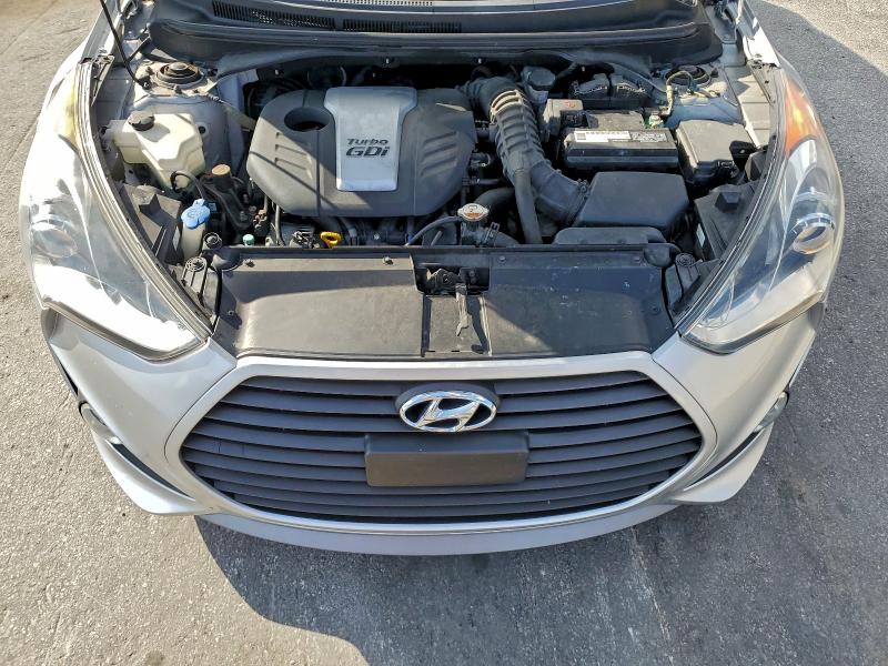KMHTC6AE8DU100441 - 2013 HYUNDAI VELOSTER TURBO ვერცხლისფერი ფოტო 11