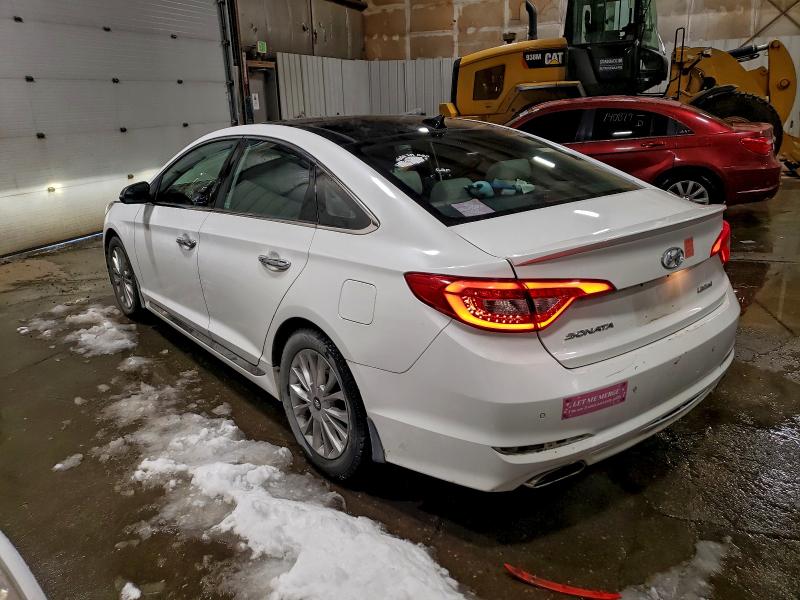 5NPE34AF8FH163854 - 2015 HYUNDAI SONATA SPORT WHITE photo 2