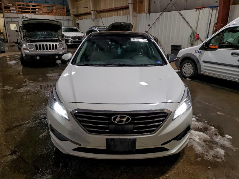 5NPE34AF8FH163854 - 2015 HYUNDAI SONATA SPORT WHITE photo 5