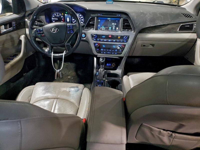 5NPE34AF8FH163854 - 2015 HYUNDAI SONATA SPORT WHITE photo 8