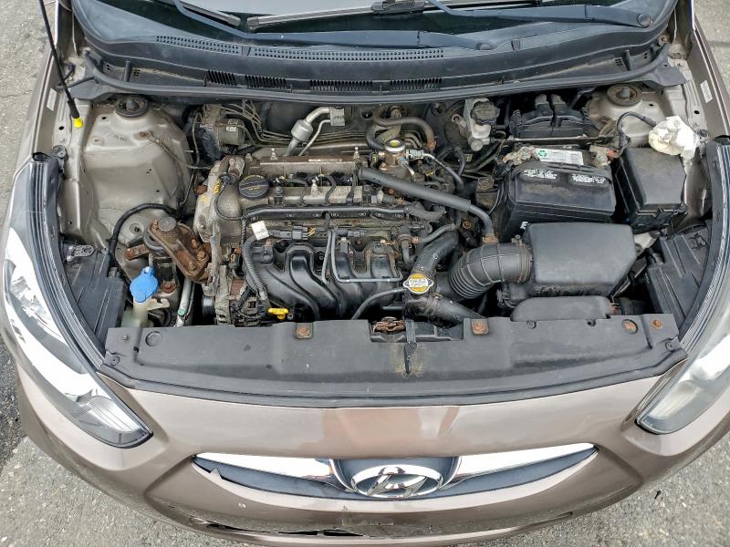 KMHCT5AE4CU009188 - 2012 HYUNDAI ACCENT GLS თაფლისფერი ფოტო 11