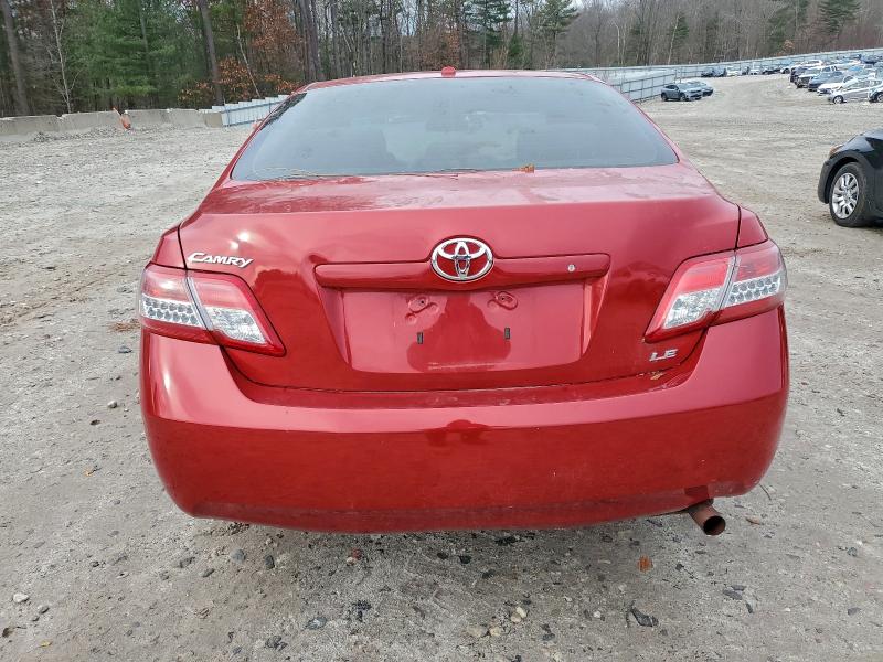 4T4BF3EK0AR027438 - 2010 TOYOTA CAMRY BASE RED photo 6