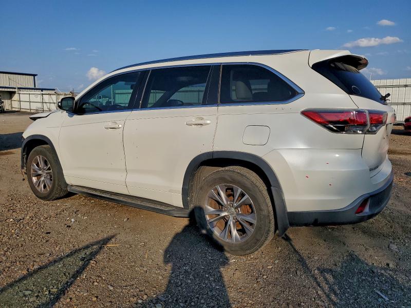 5TDKKRFHXFS086234 - 2015 TOYOTA HIGHLANDER XLE Ақ фото 2