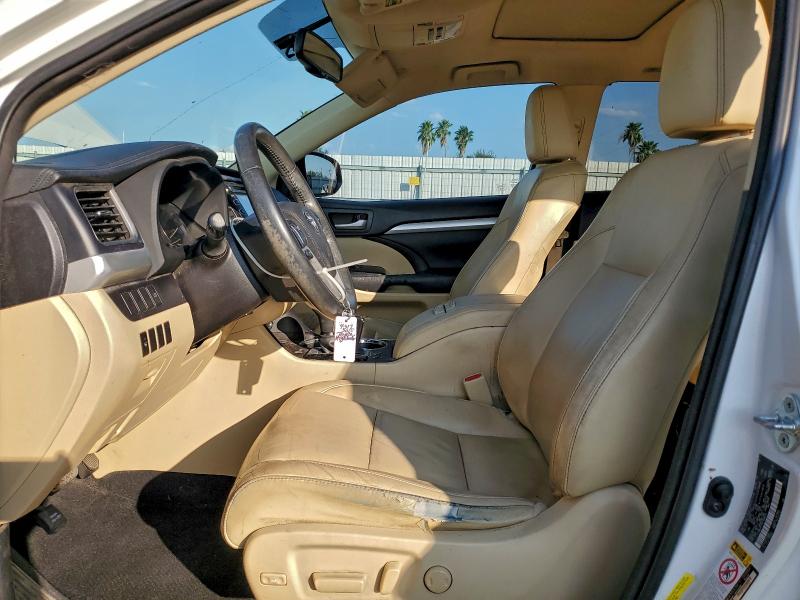 5TDKKRFHXFS086234 - 2015 TOYOTA HIGHLANDER XLE Ақ фото 7