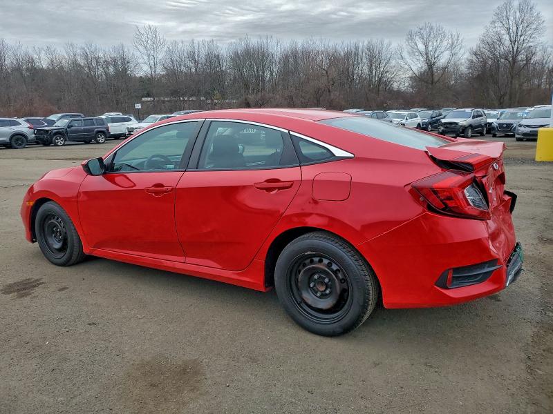 2HGFC2F63KH553444 - 2019 HONDA CIVIC LX RED photo 2