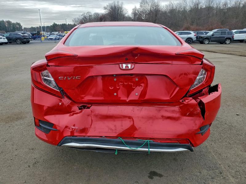 2HGFC2F63KH553444 - 2019 HONDA CIVIC LX RED photo 6