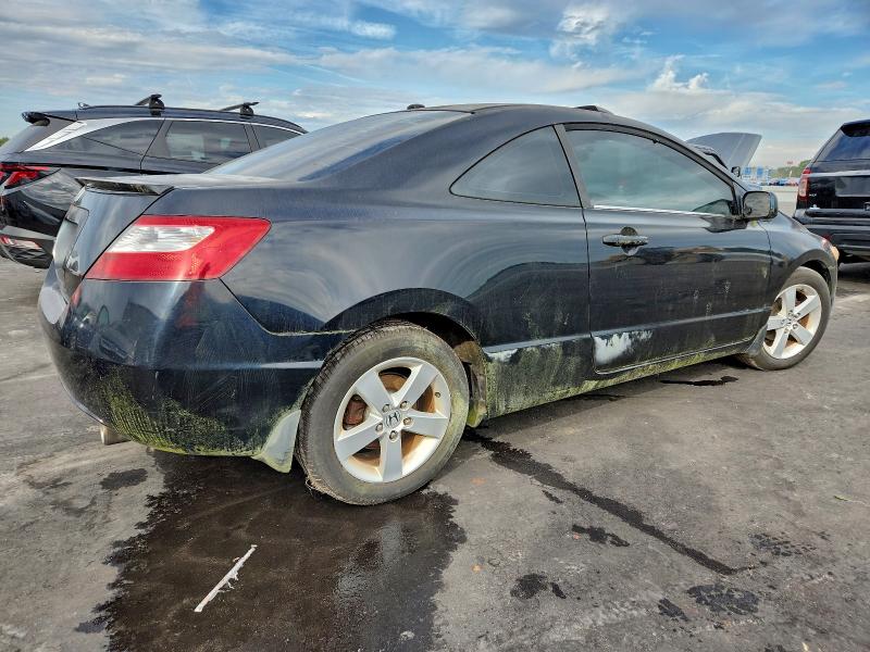 2HGFG12867H508186 - 2007 HONDA CIVIC EX BLACK photo 3