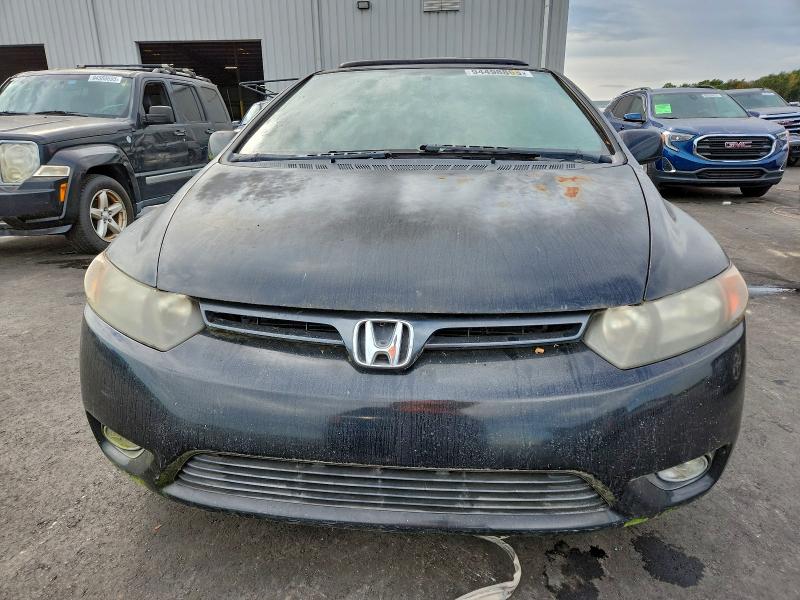 2HGFG12867H508186 - 2007 HONDA CIVIC EX BLACK photo 5