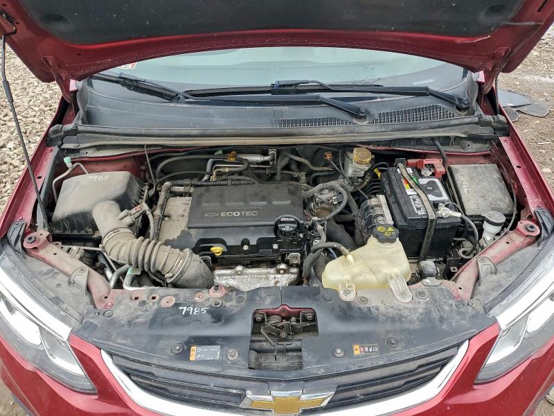 1G1JD5SB1K4112718 - 2019 CHEVROLET SONIC LT RED photo 11