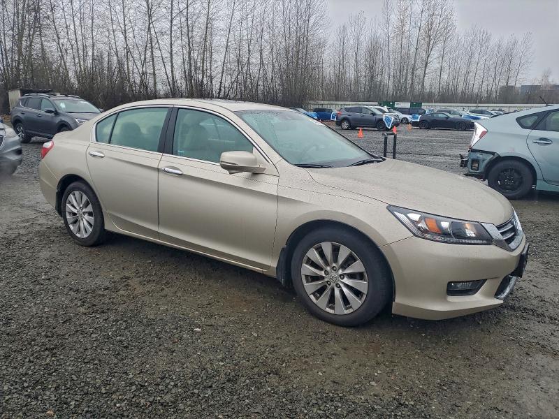 1HGCR2F82EA236096 - 2014 HONDA ACCORD EXL ოქროსფერი ფოტო 4