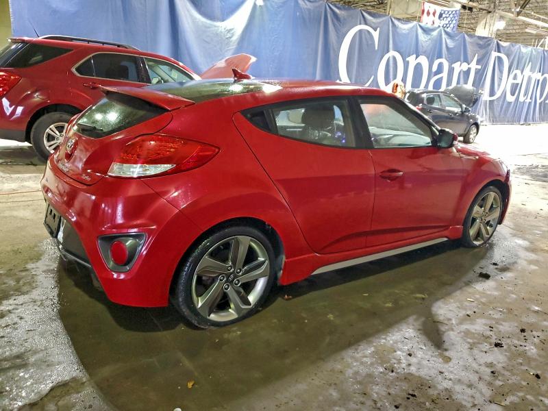 KMHTC6AE1DU136049 - 2013 HYUNDAI VELOSTER TURBO წითელი ფოტო 3