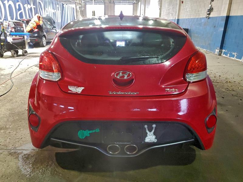 KMHTC6AE1DU136049 - 2013 HYUNDAI VELOSTER TURBO წითელი ფოტო 6