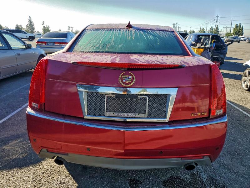 1G6DF577890141186 - 2009 CADILLAC CTS RED photo 6