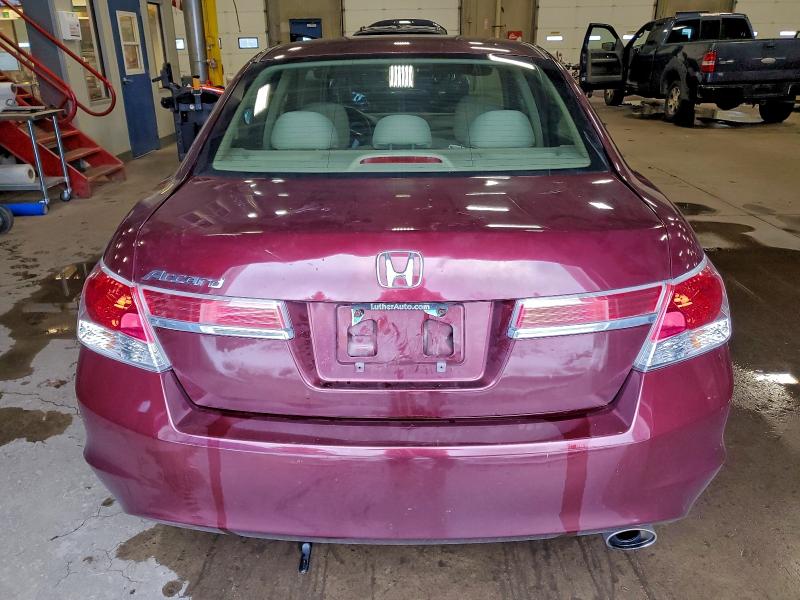 1HGCP2F43BA010843 - 2011 HONDA ACCORD LXP ბურგუნდია ფოტო 6