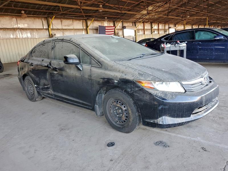 2HGFB2F56CH527190 - 2012 HONDA CIVIC LX BLACK photo 4