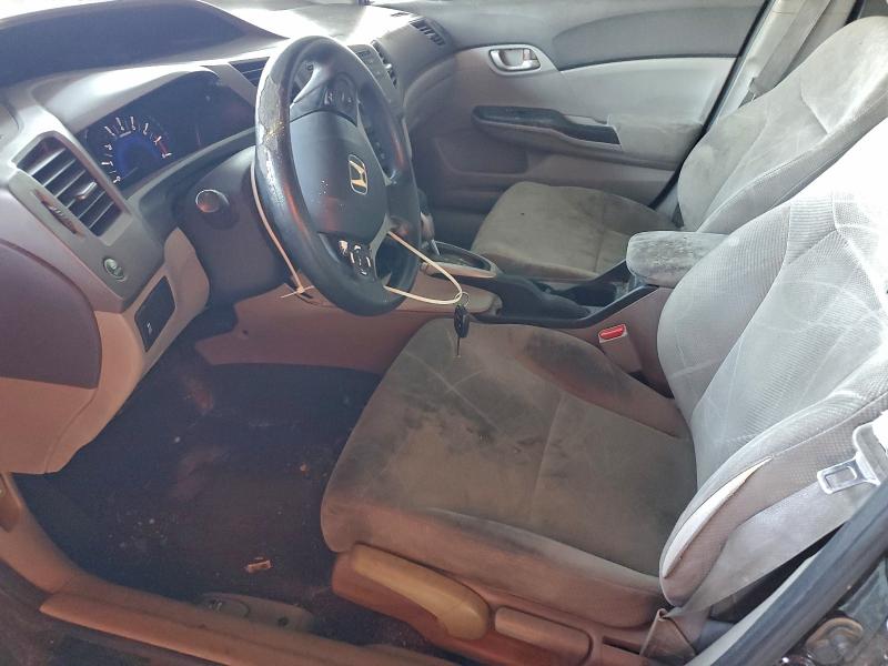 2HGFB2F56CH527190 - 2012 HONDA CIVIC LX BLACK photo 7