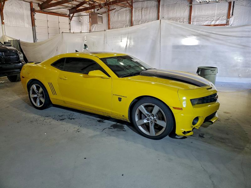 2G1FK1EJ6A9149105 - 2010 CHEVROLET CAMARO SS YELLOW photo 4