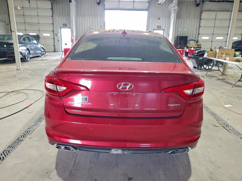 5NPE34AF8GH342526 - 2016 HYUNDAI SONATA SPORT BURGUNDY photo 6