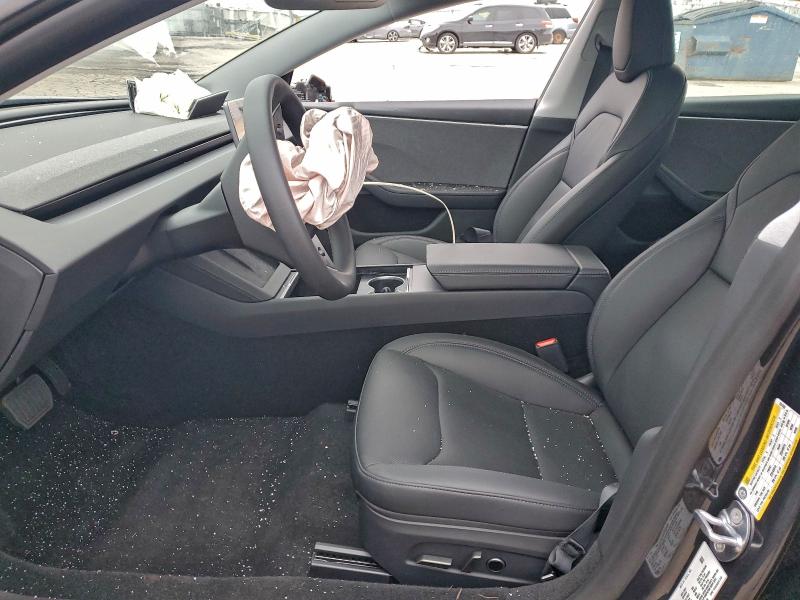 5YJ3E1EA2SF024360 - 2025 TESLA MODEL 3 BLACK photo 7