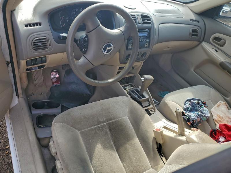 JM1BJ225521602092 - 2002 MAZDA PROTEGE DX WHITE photo 8