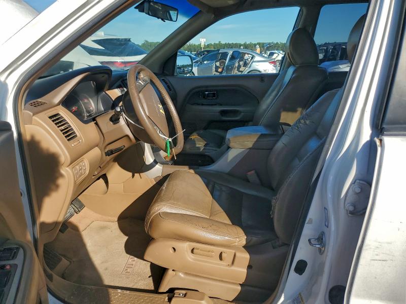 5FNYF28568B026113 - 2008 HONDA PILOT EXL WHITE photo 7