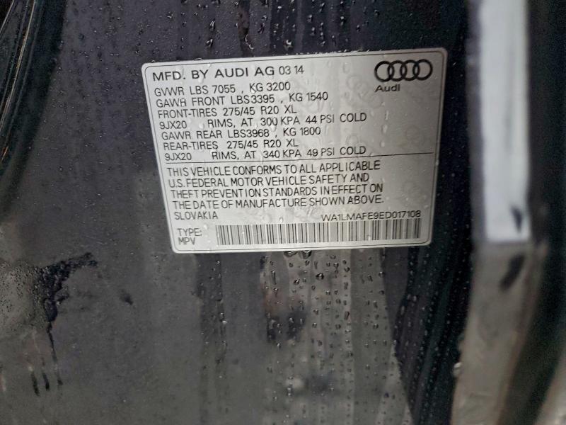 WA1LMAFE9ED017108 - 2014 AUDI Q7 PREMIUM PLUS 黑色 照片 13