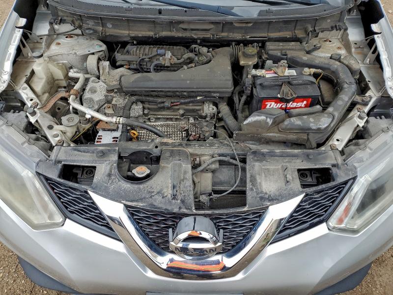 KNMAT2MV4GP630196 - 2016 NISSAN ROGUE S SILVER photo 12